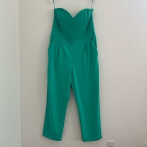 Sweetheart strapless jumpsuit. Size 14.
